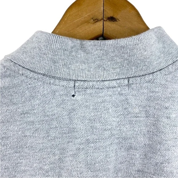 POLO Ralph Lauren Classic Cotton Mesh Polo Shirt Pony SS Heather Grey M 10-12 - Picture 12 of 15